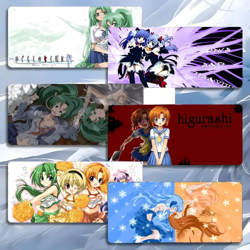 

W-When They Cry Anime Mystery Mouse Pad Mousepad Large Gaming LockEdge Thickened PC Table Desk Mat