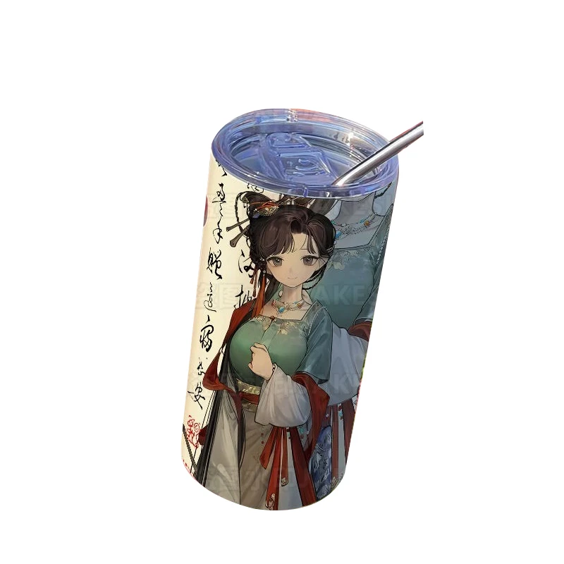 Game Reverse:1999 Cos Jiu Niangzi Unisex Anime Antique Simple Portable Stainless Steel Sippy Cup Gift