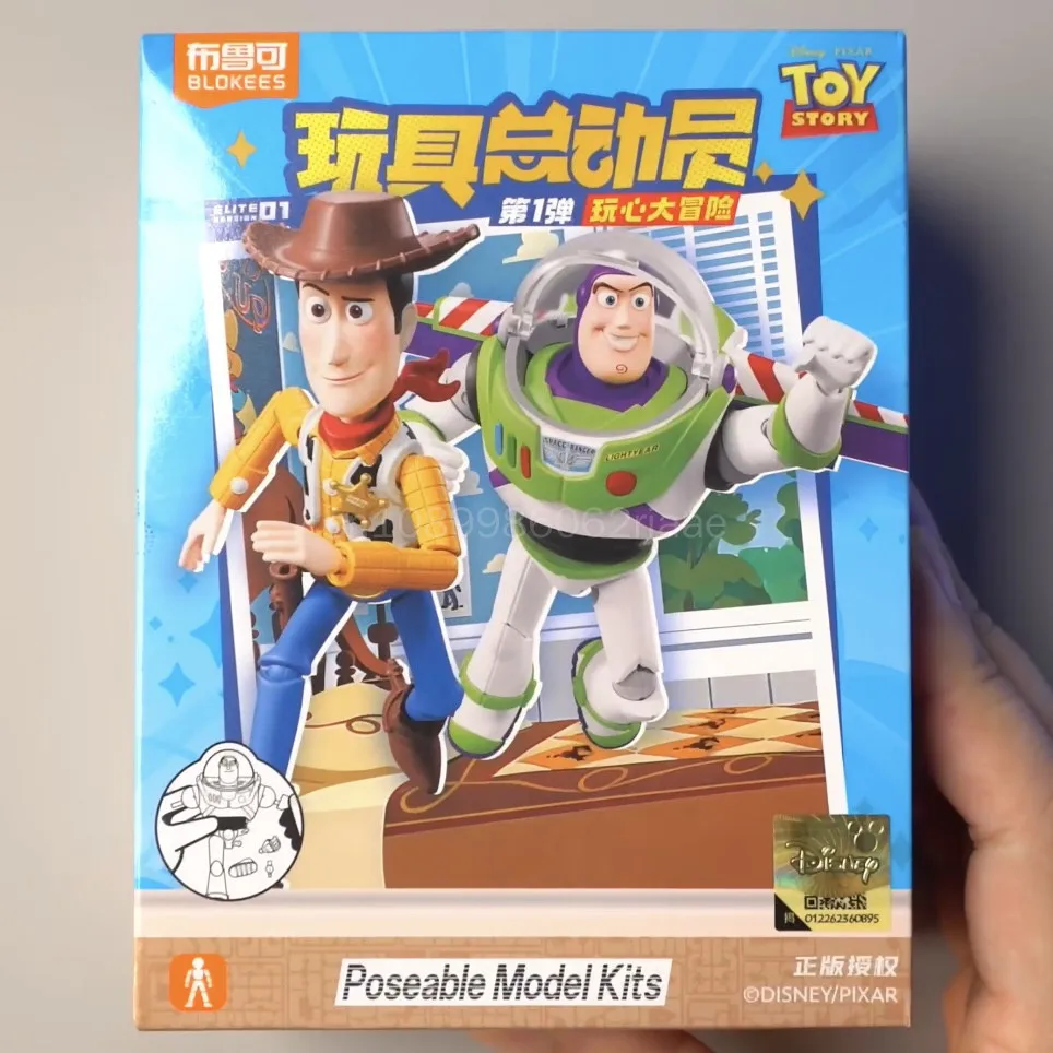 Blokees Disney Pixar Toy Story Elite Series 1 Poseable Building Block Model Kits Woody Buzz Lightyear Collectible Action Figure view 3