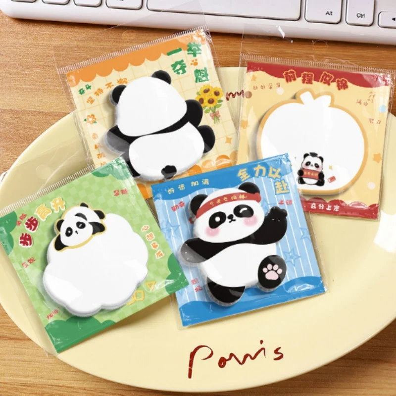 80pcs/lot Kawaii Panda Memo Pad Cute N Times Stationery Label Notepad Bookmark Post School Supplies
