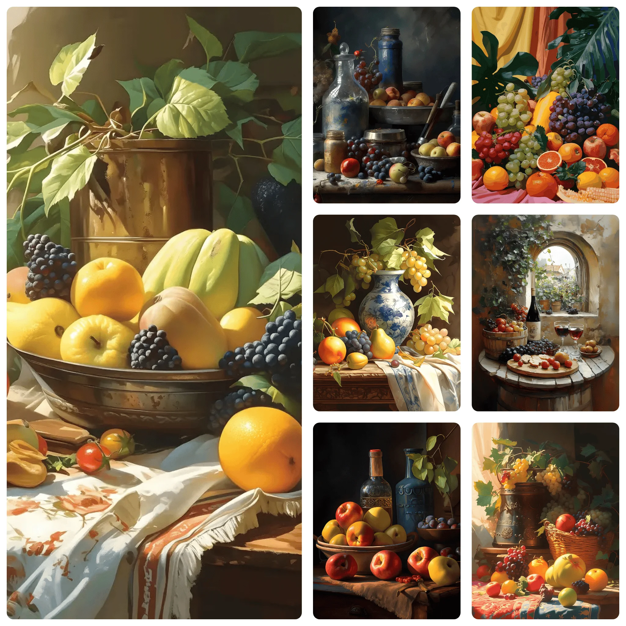 

500/1000/1200/2000PCS Jigsaw Puzzle Vintage Kitchen Fruits Home Family Activity Games for Gameroom Bedroom Home Decor Frameless