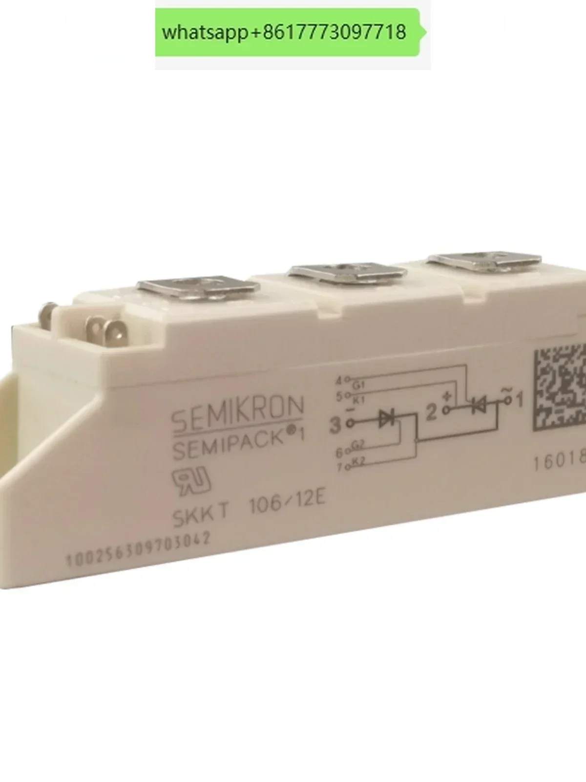 

SKKT106/16E 200 570 330SKKH162SKKD57 thyristor module