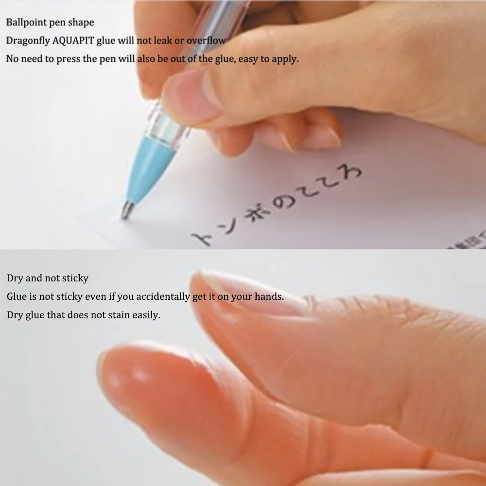 Japan TOMBOW Acid-free Portable Super Glue Gel Pen for Rhinestone/glass/metal/paper Quick Drying High Viscosity Art Stationery