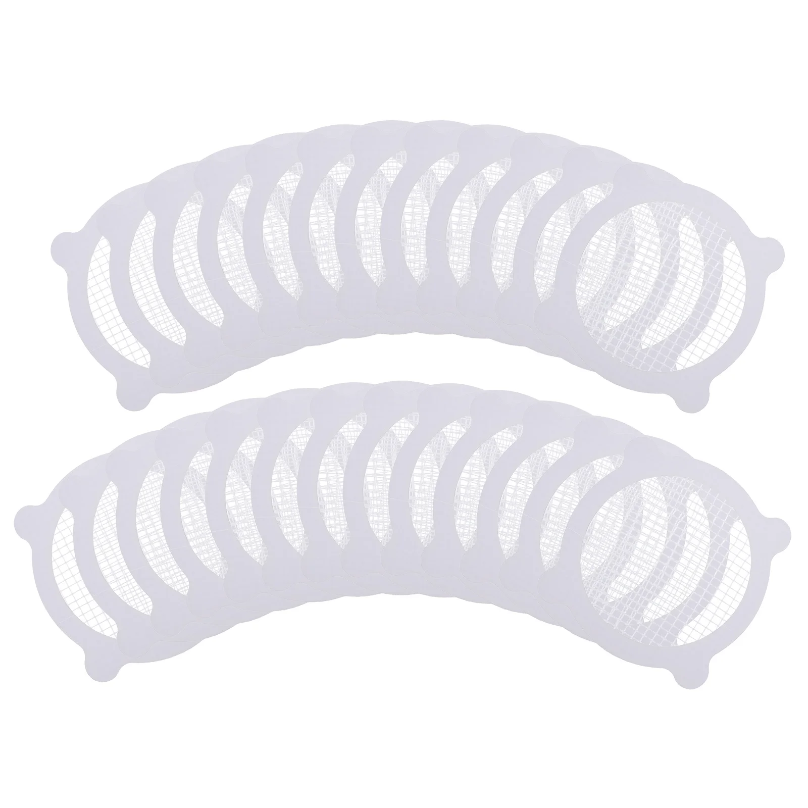 25 قطعة من ملصقات فلتر الشعر ذات الشكل الفريد وشاشة تصريف الأرضية وشارات حوض المطبخ لاصقة بدون بقايا