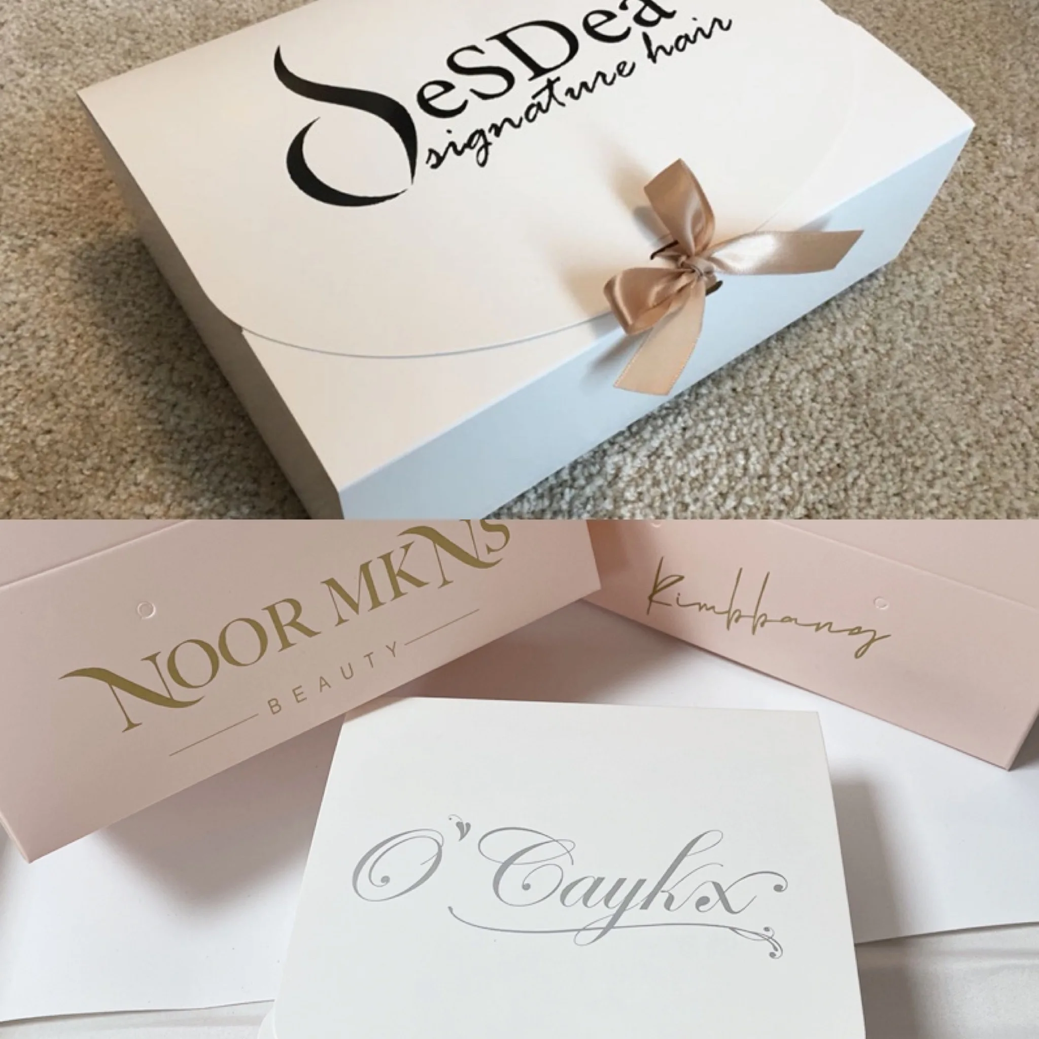 5pcs/10pcs Custom Logo Jewelry Package Box For Small Business Wig Box Birthday Wedding Bridesmaid Gifts Package Box Christmas