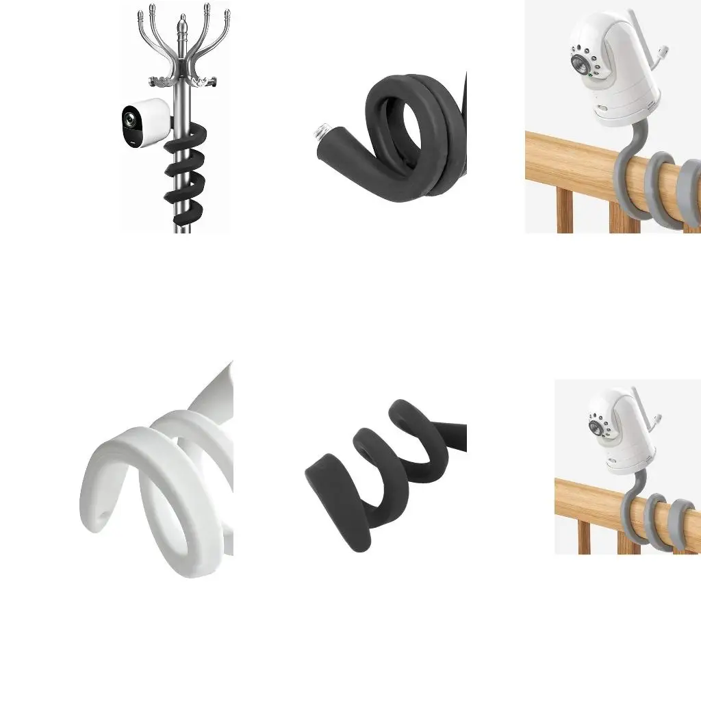 Silicone Flexible Twist Mount for Outdoor Camera Indoor No Tools Installation