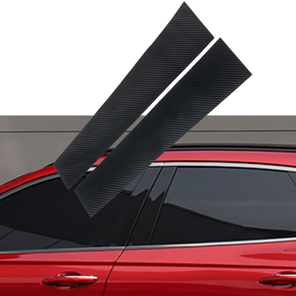 

Car Pillar Posts For Genesis GV70 Carbon Fiber Door Window BC-pillar Trim Stickers Protector Stick Decoration Accessories