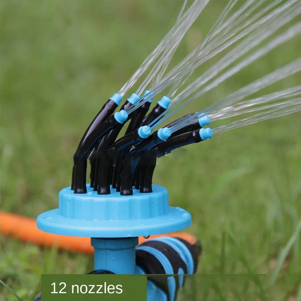 360 Degree Automatic Multi Head Sprinkler ABS Gardening Sprinkler Plant Watering Device With Spray Garden Lawn Sprinkler Lawn