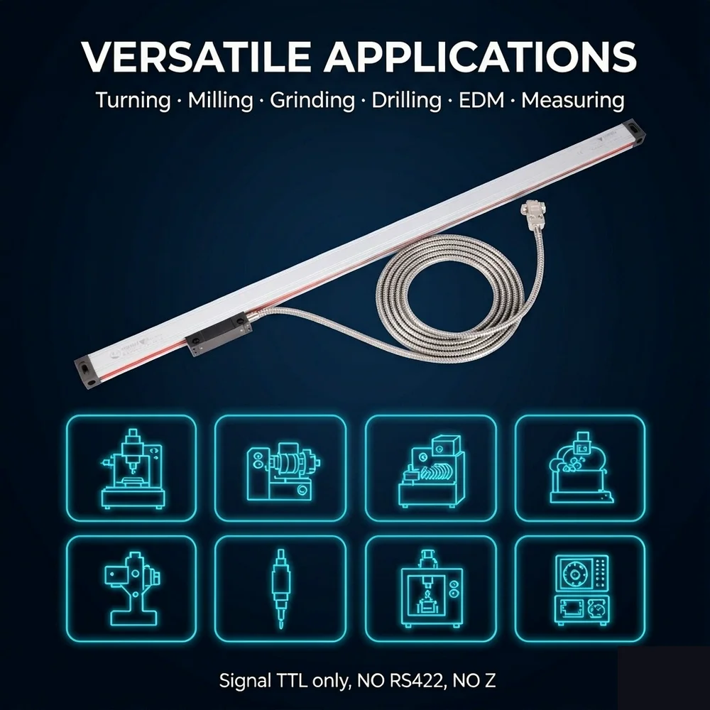 KA500 Enclosed Grating Scale Shield FG Metal Shell Connection CNC Machine Tool Positioning Sensor High Rigidity Measurement Unit
