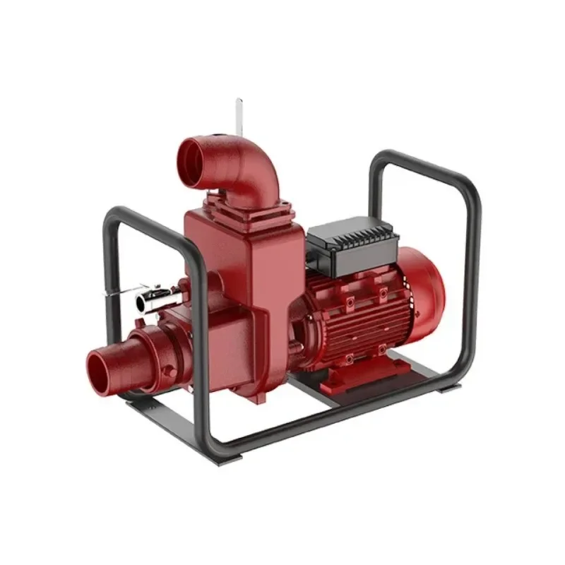 High flow agricultural irrigation self priming water pump