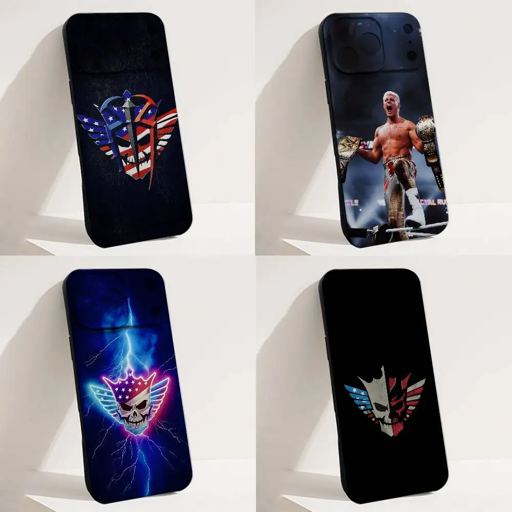 

C-Cody Rhodes AMERICAN Nightmare Phone Case For iPhone 17,16,15,14,13,12,11,X,XS,8,7,Pro,Max,Plus,E,Air,Mini Black Funda Shell