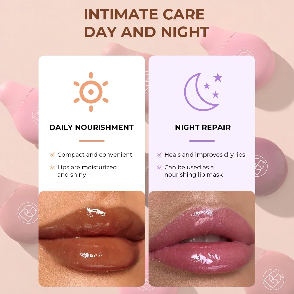 BEAUTY GLAZED Bálsamo labial, lápiz labial hidratante, brillo de labios Natural no pegajoso, protección de labios, brillo de espejo de agua, esmalte de labios