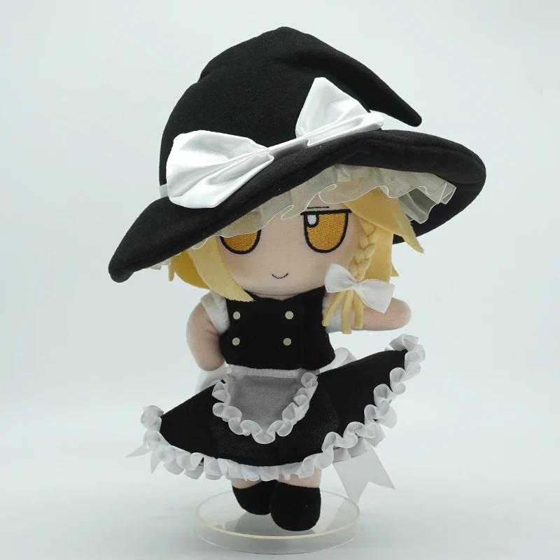 Lovely Anime TouHou Project Fumo Kirisame Marisa movable Bones Ver. Cosplay Cute Doll Plush Stuffed Sitting Dolls Girl Toy Gifts