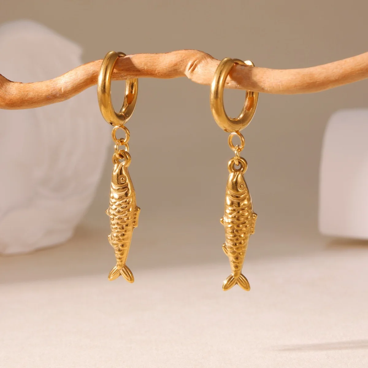 Stainless Steel PVD Plated Summer Marine Life Fish Crab Conch Cowry Animal Charm Pendant for DIY Jewelry Making Crafts