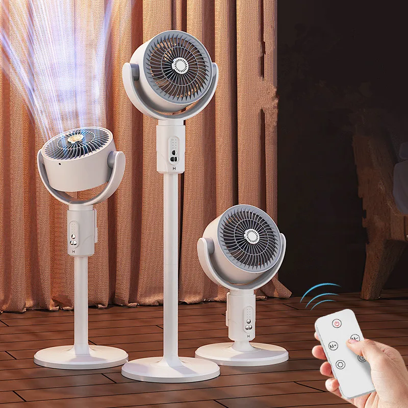Air Circulation Fan Desktop Home Office Floor Desktop Convection Shaking Head Remote Control Charging Fan