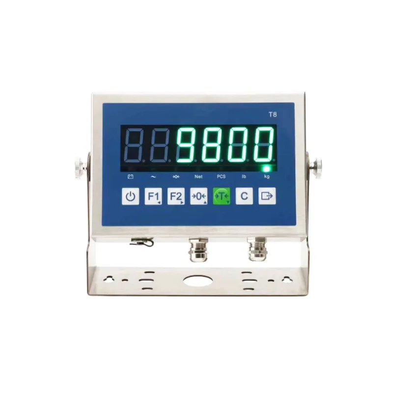 

T8 Stainless Steel Indicator Zhuoyuan Digital Floor Scale Platform Scale Indicator with Hold Function