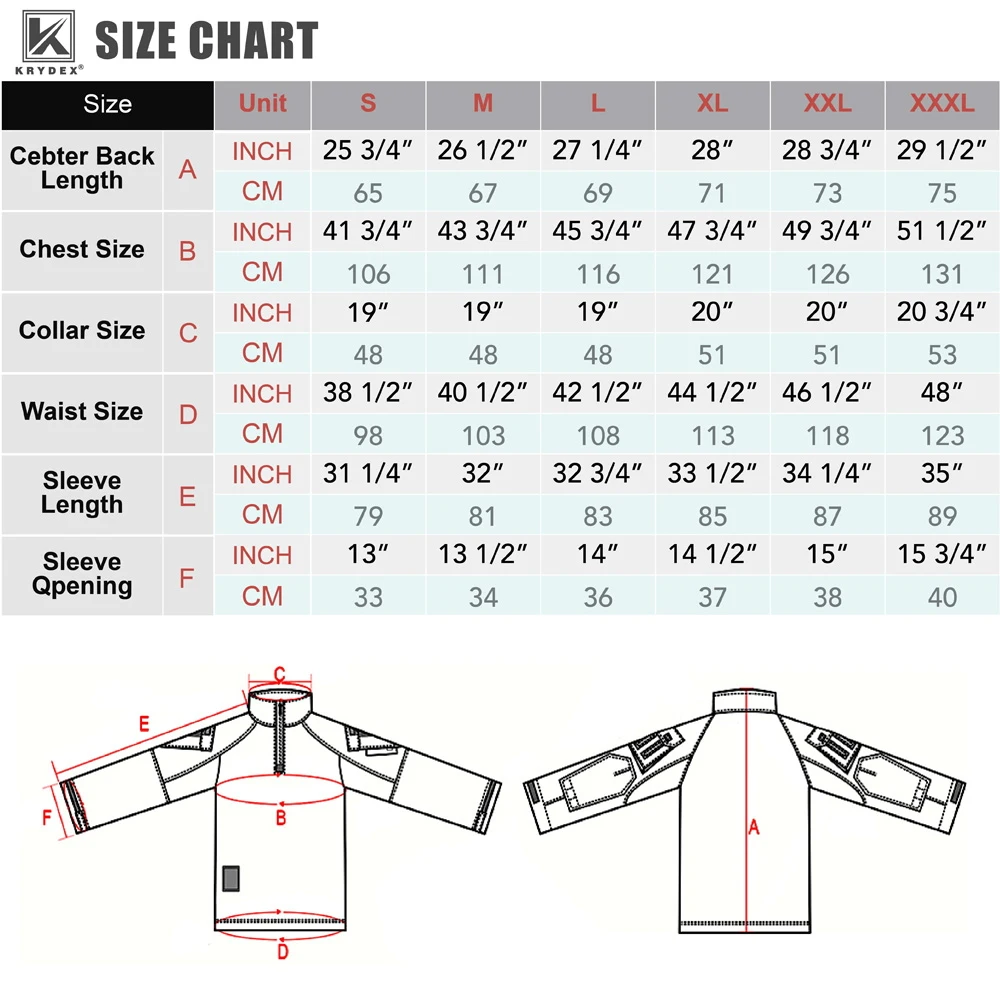 KRYDEX Combat G3 chemise tactique chasse vêtements de plein air chemise avec coudières tigre rayures camouflage Ranger vert Gen3 chemise
