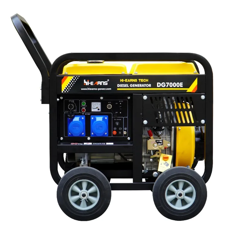 

5.5KW Single Phase Diesel Generators Portable Outdoor Open Diesel Engine Generator for Home