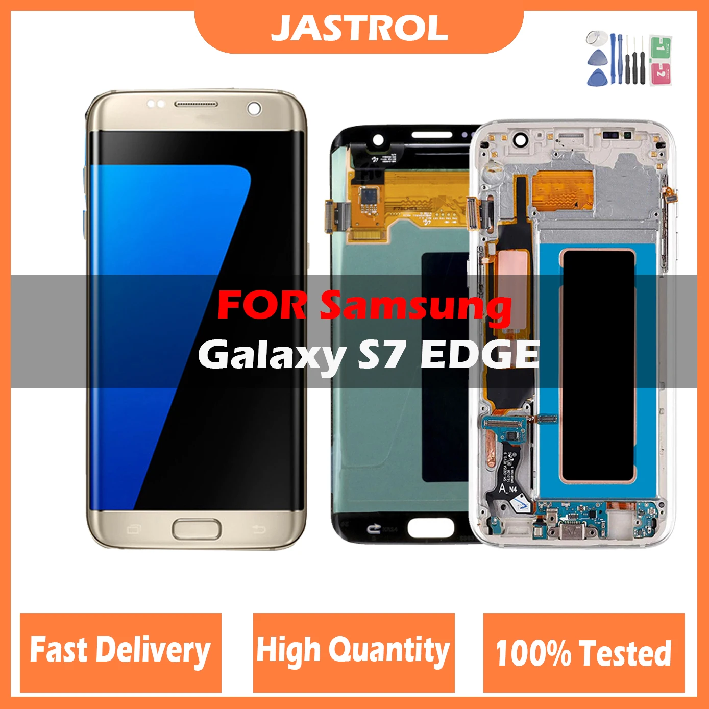 

100% Tested LCD Screen for SAMSUNG Galaxy S7 edge LCD Display G935F SM-G935FD Touch Digitizer Assembly Replacement Parts