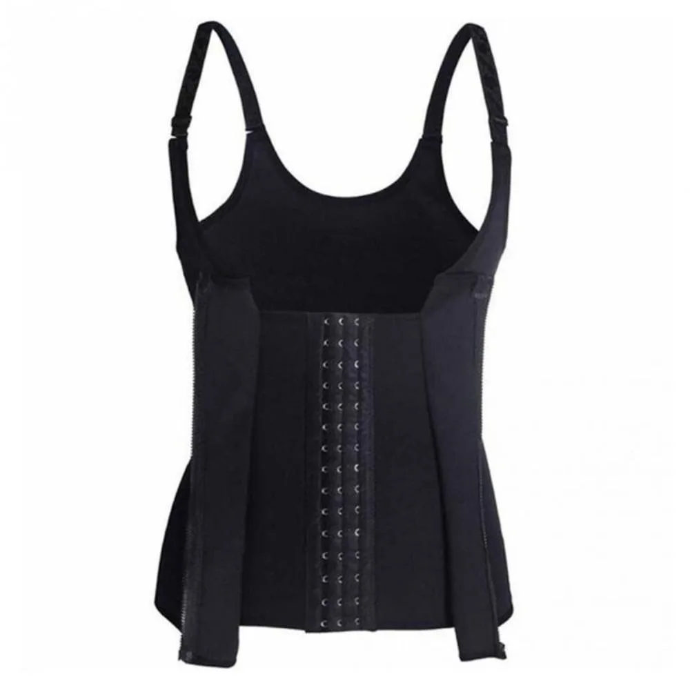 

3 Row Buckle Body Shapers Vest Sleeveless Abdomen Women's Postpartum Panties Camisole Beauty Body Waist Trainer Shapewear Girl