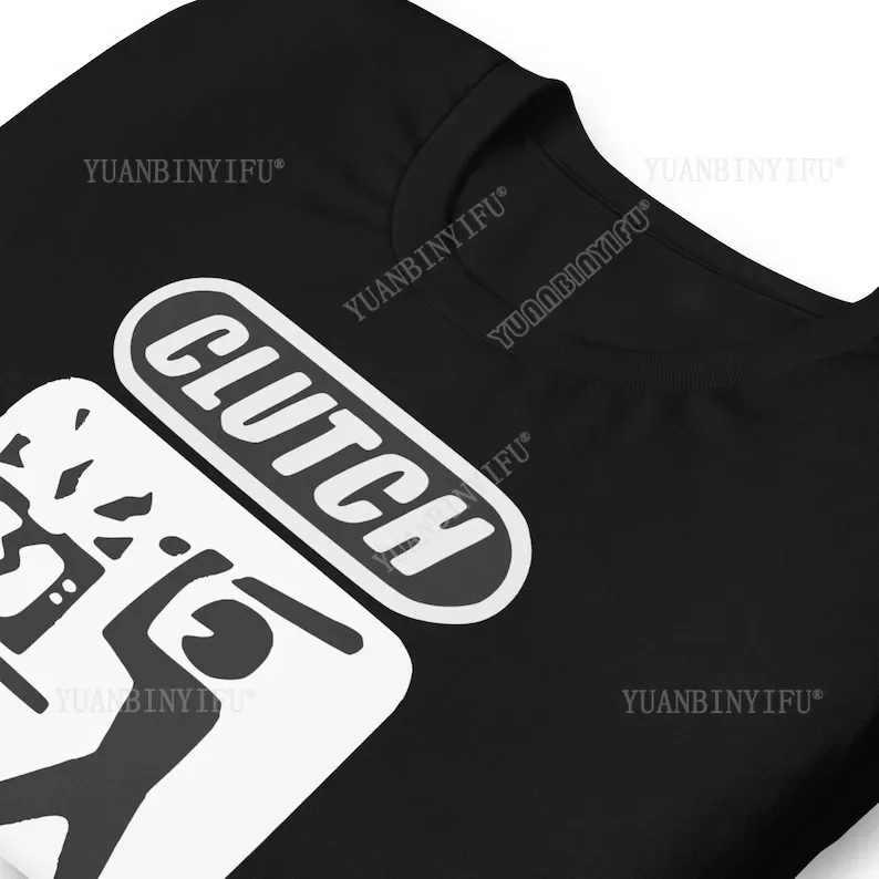 Clutch Band T-Shirt Sludge Metal Stoner Rock Graphic Gothic Death Thrashing Melodic New Metal Band Cotton Short Sleeve, Gift