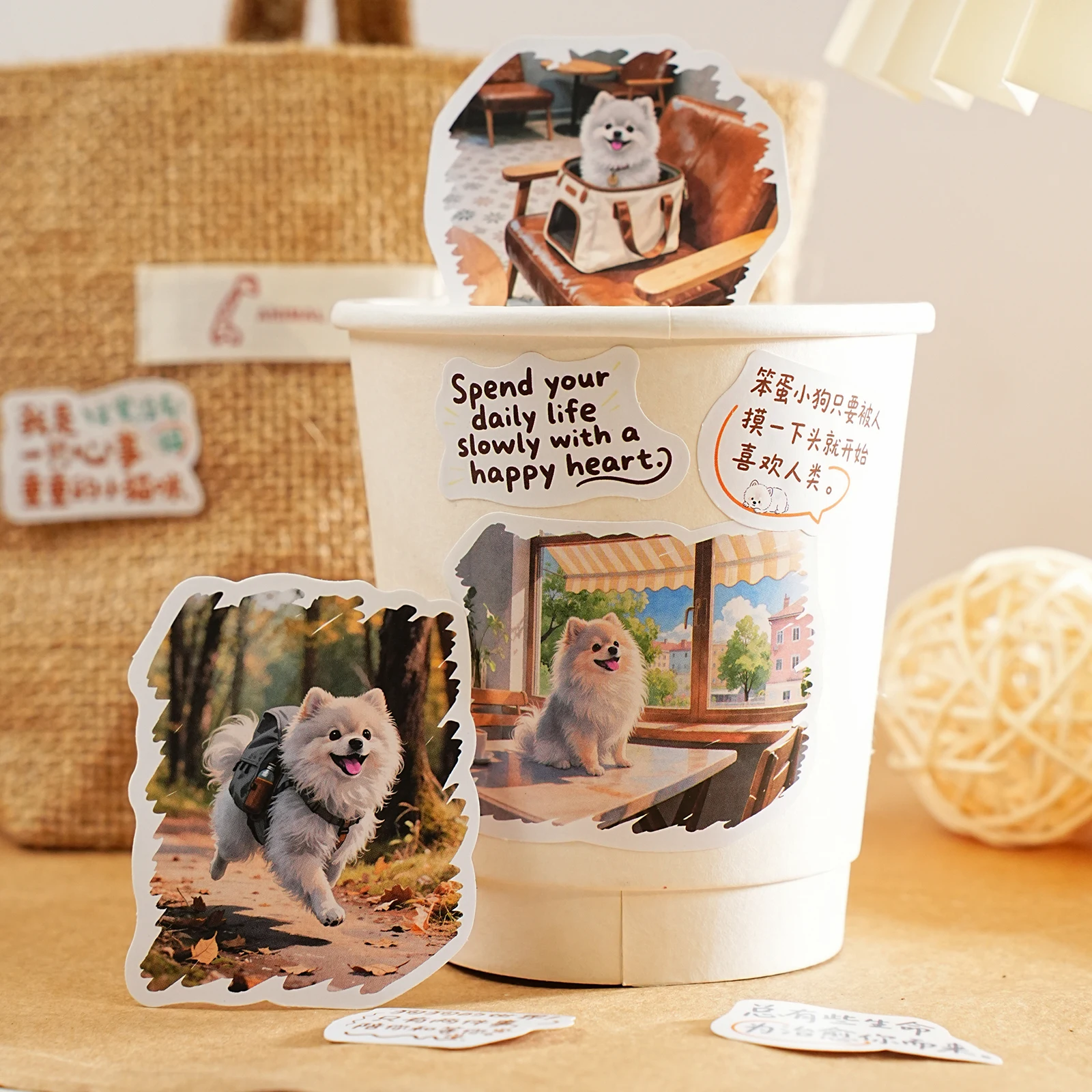 Etori Life My Healing Series ملصقات بنمط ملصقات فنية على شكل حيوانات لطيفة على شكل رسوم كرتونية يمكنك صنعها بنفسك للكمبيوتر المحمول، زجاجة مياه، ألبوم صور، حقيبة ورق هدايا، أدوات مكتبية للطلاب، ملصقات صغيرة #4