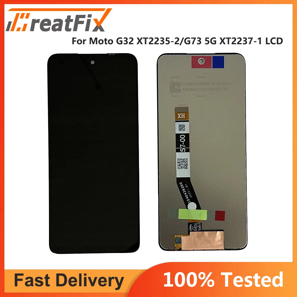 

6.5" For Motorola Moto G73 5G XT2237-1 For MOTO G32 XT2235-2 LCD Display Replacement Touch Screen Digitizer Assembly