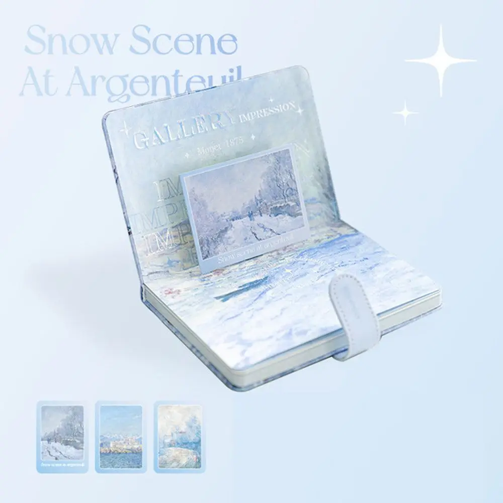 อุปกรณ์สำนักงาน สมุดภาพสร้างสรรค์ ภาพวาดสีน้ำมัน ปกแม่เหล็กหลากสี สมุดบันทึก DIY สมุดภาพทิวทัศน์ สมุดโน้ต