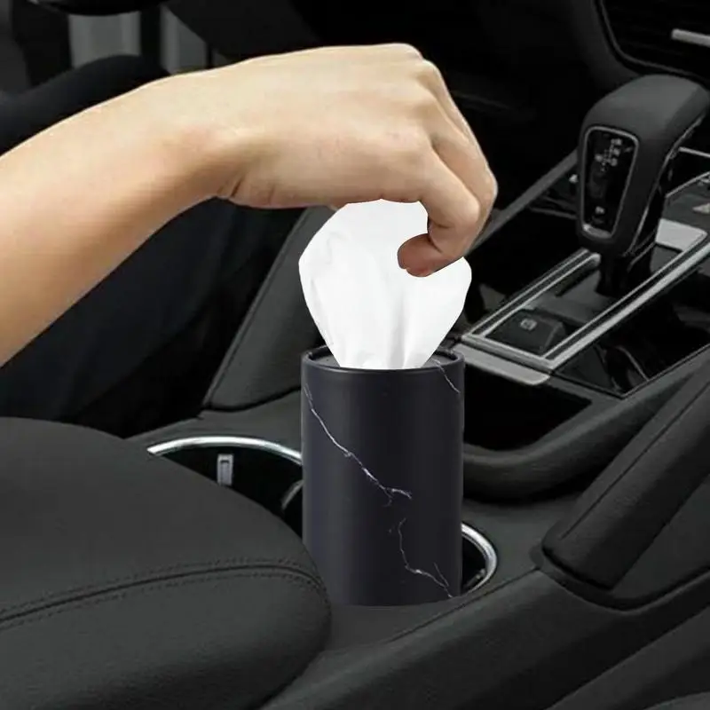 6pcs Car Tissue Box Cover Round Paper Tube Safety Broken Window Tissue Cup Car Cylinder Tissue Holder Auto Interior Accessories