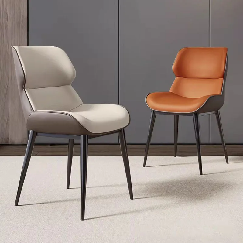 Sillas de comedor modernas y lujosas, silla de comedor individual de diseño único, silla de comedor individual para oficina, muebles de estilo italiano