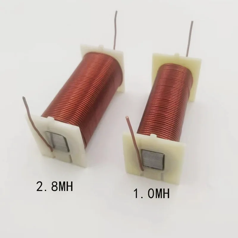 Um indutor de quadro quadrado de cobre puro sem oxigênio, circuito crossover diy, indutor de núcleo ron, fio de cobre, fio de bobina diamete1.0