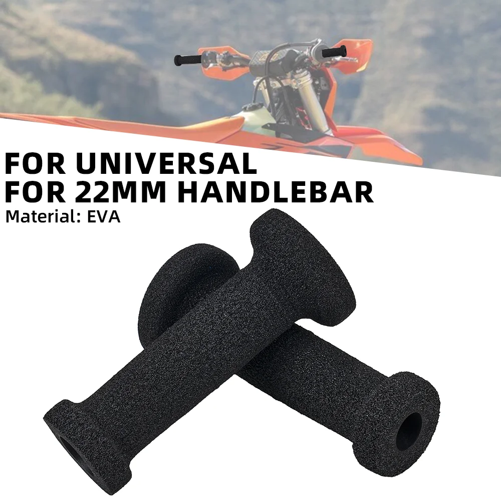 Universelle EVA-Schaumstoff-Motorrad-Handgriffe, 22 mm Lenker, vibrationsdämpfend, rutschfester Griffüberzug für Honda, Yamaha, KTM, Sur-Ron, Suzuki