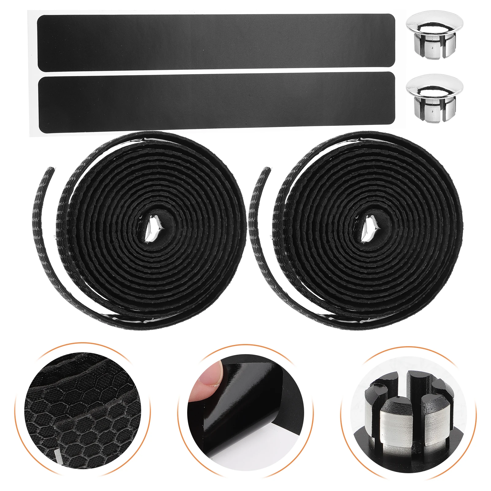 

1 Set Comfortable Anti-Slip Bike Handlebar Tape Sweatproof Wear-Resistant Eva Handle Wrap For Road Mountain Cycling Protective
