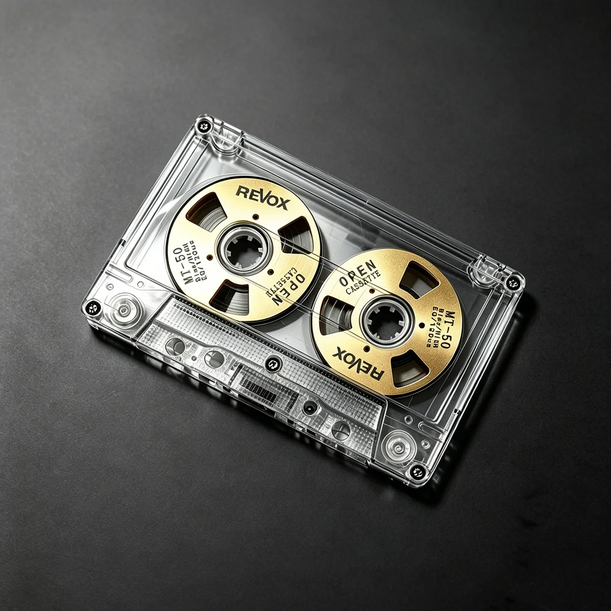 

C50 New Retro Open Cassette Small Window Blank Audio Tape 50min Handmade Double Sided Metal Reel Reel to Reel Style for Walkman