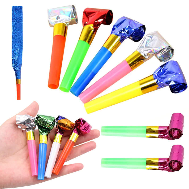 

5-20 шт. случайные смешанные цвета выдувные свистки дракона, выдувной рулонный свисток для спортивной встречи, подведящий реквизит, пластиковый свисток для языка ZYF