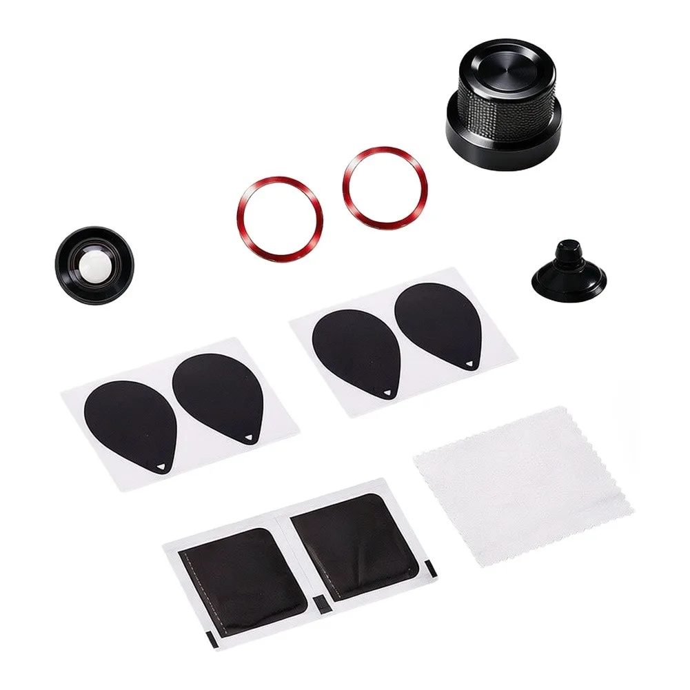 Precision Optical Glass Lens Replacement For DJI For Osmo 360 II Action Camera Repair Part Black Red High Resolution Lens