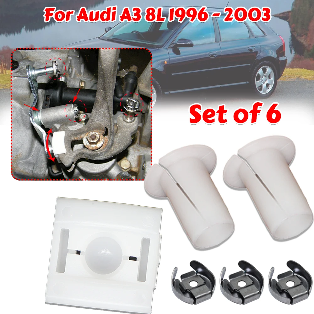 

Gear Selector Wiring Lock Washer Shift Relay Lever Slide Bushing Kit Shifter Linkage Sliding Shoe Bearing Socket For Audi A3 8L