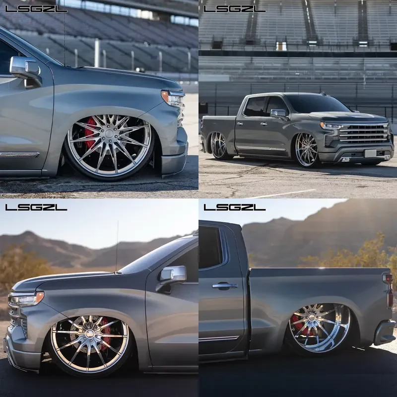 

i LSGZL Custom Forged Wheels 2/3 Pieces 20 21 22 23 24 Inch Polished/brushed 5x115 5x120 Class Car for chevy c10