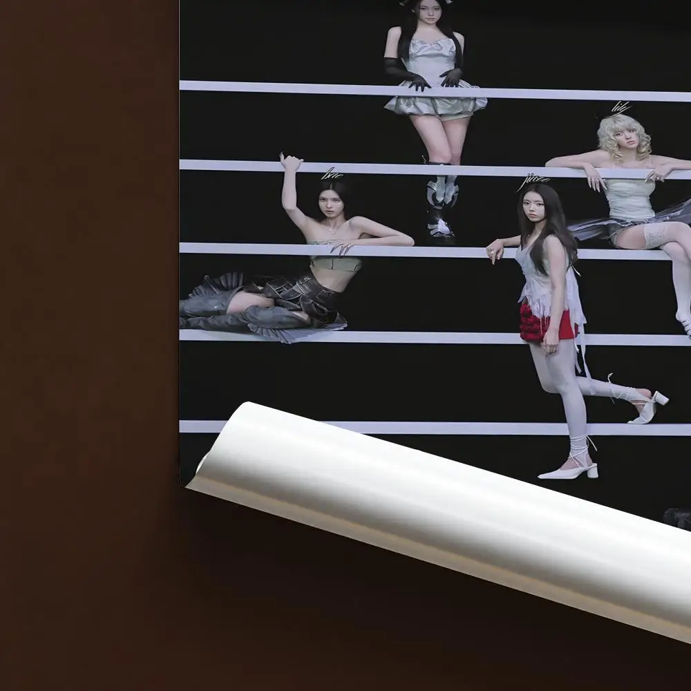 Kpop Girl Idol Group NMIXX Poster Self‑Adhesive Waterproof Poster Sticker Coffee House Bar Wall Art Home Decor - view 6