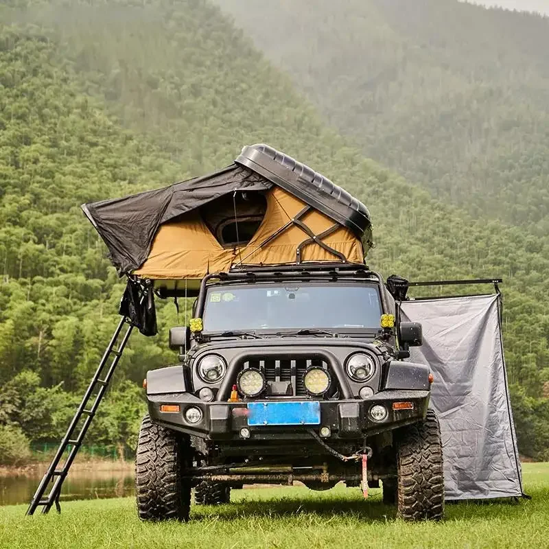 

Wholesale Outdoor Camping Hiking Rooftop Roof Top Car Tent Triangle Hard Shell Top Roof Tent
