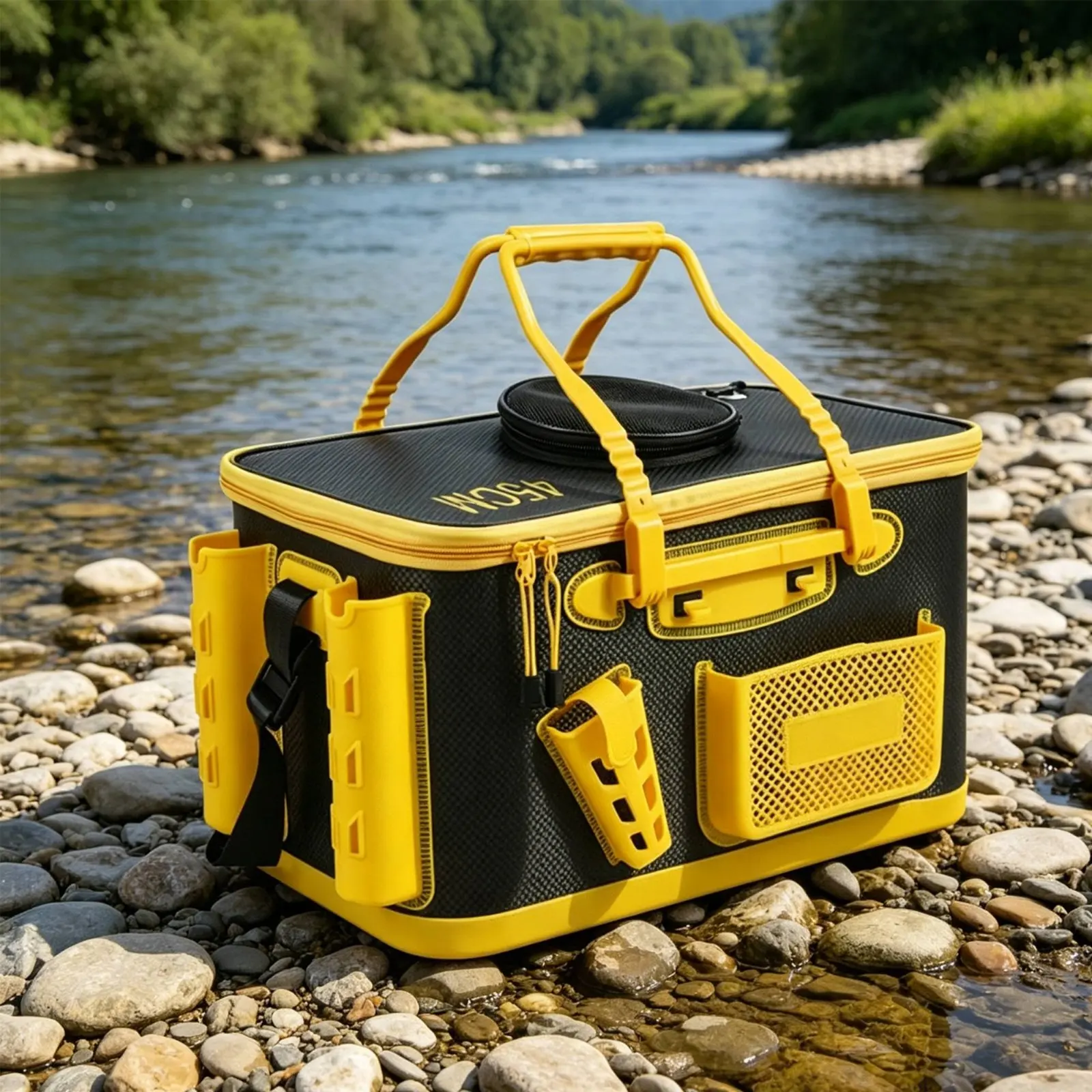 Foam Fishing Container Leakproof Portable Living Catch Container Foldable Fishing Container Waterproof Foldable Living Catch