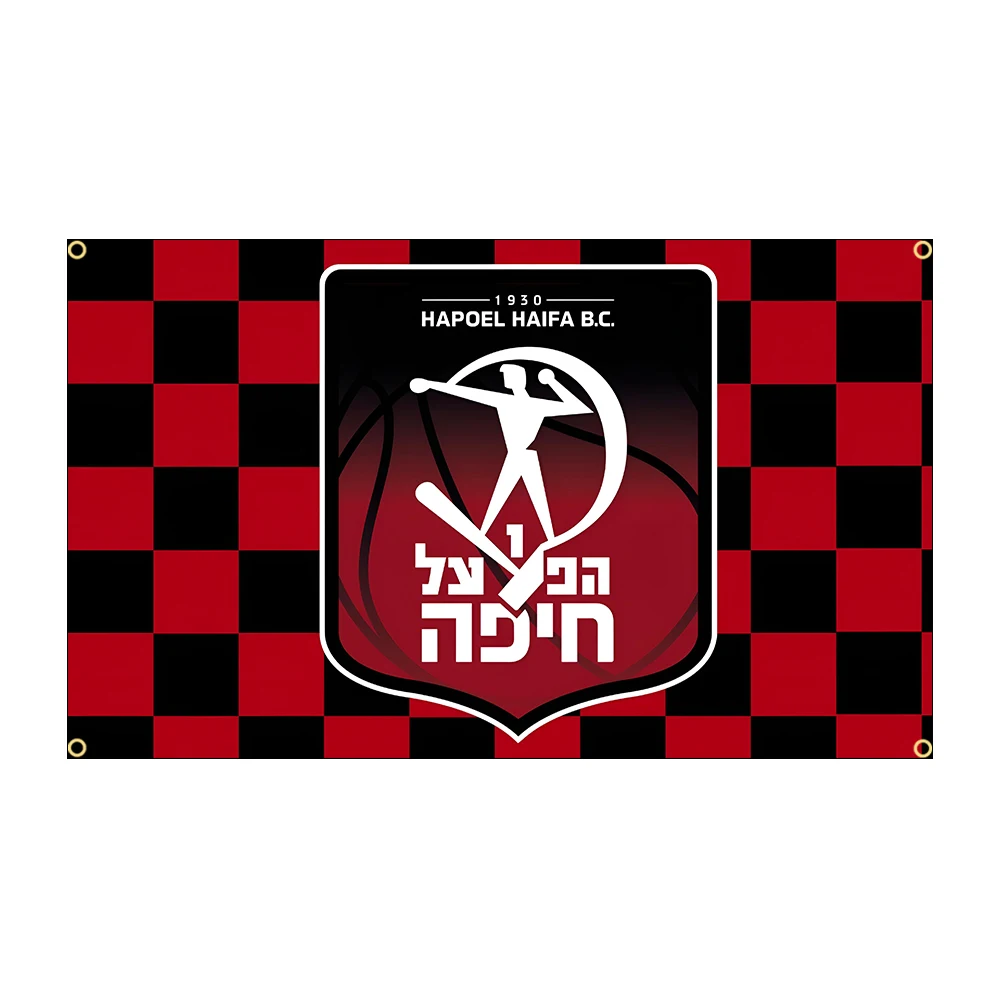 60X90CM 90X150CM Israel Hapoel Haifa City Football Competition Flag Polyester Printed Banner For Decor Decoration Garage Flags