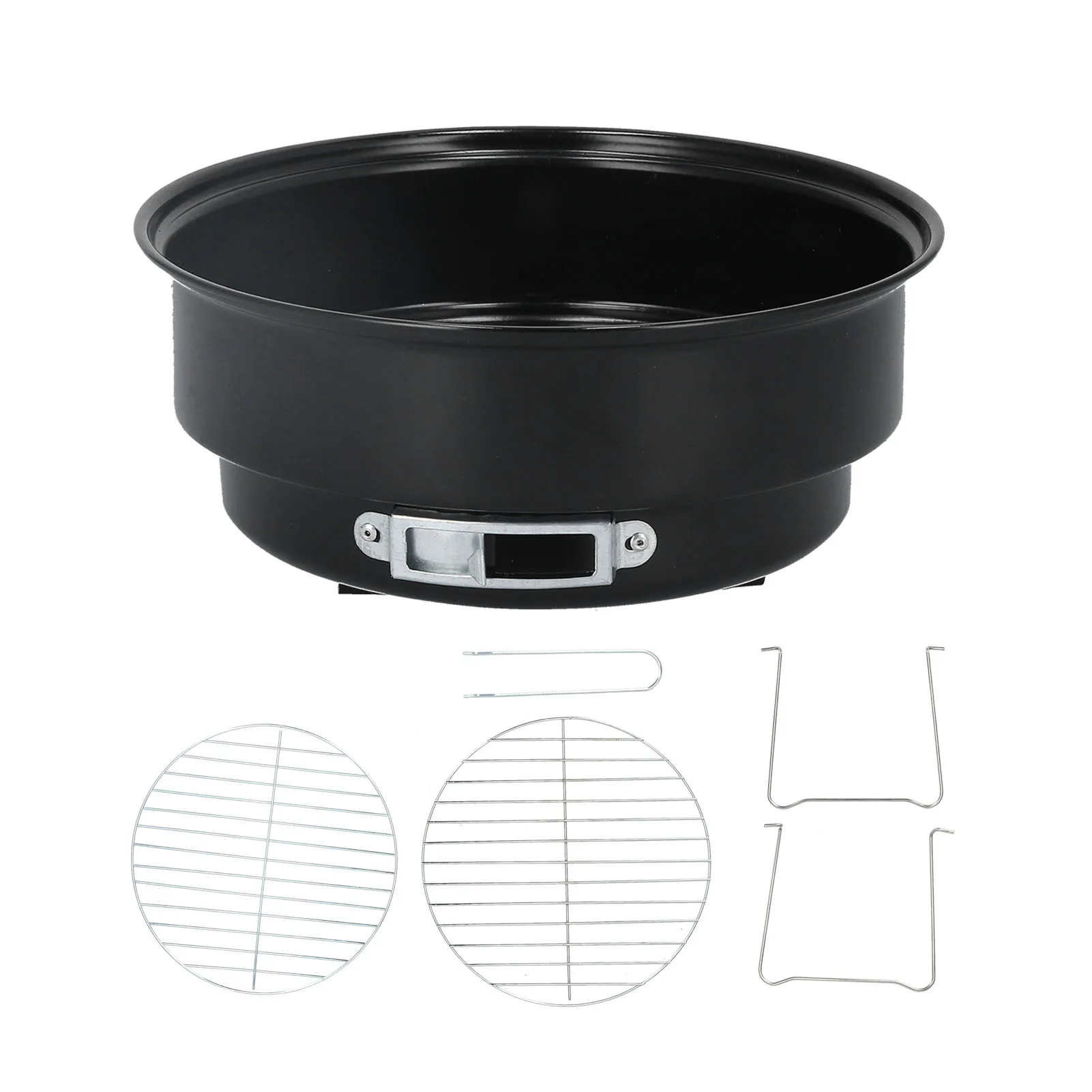 

Barbecue Accessory Charcoal Grill Mini Round Barbecue Grill Set Portable Iron Charcoal Grill for Home Kitchen BBQ Picnic Camping