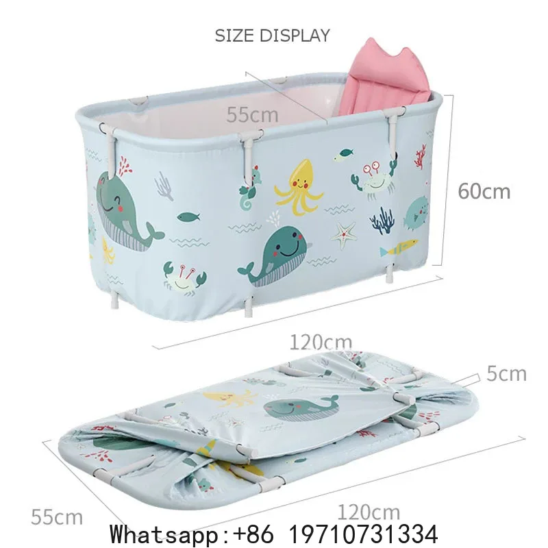 

Portable Folding Bathtub For Adult Children Swimming Pool Large Bath Bucket Insulation Bathing Bath Tub Home Bathroom Supplies
