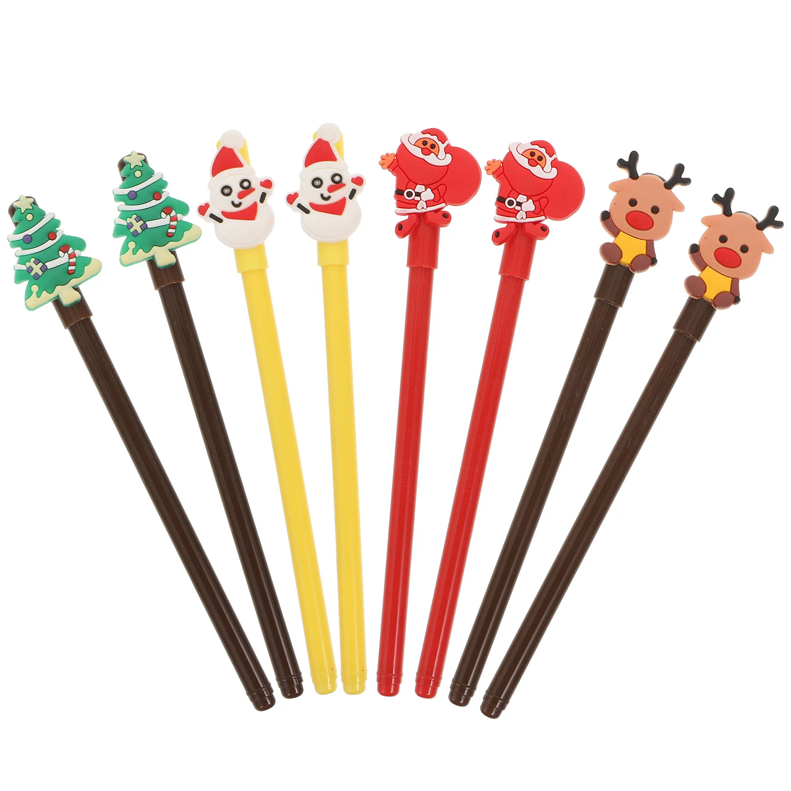 

16 шт. изысканный набор гелевых ручек, милые рождественские тематические письменные принадлежности, подарки, гелевые ручки, ручка для письма, рождественские ручки