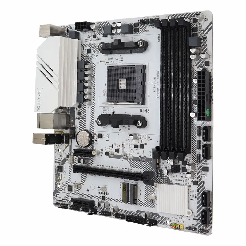 JGINYUE B450M TI ARGB Desktop PC Motherboard B450M AM4 DDR4 64GB RAM Capacity