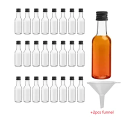 20/30/50PCS 50ml Mini Plastic Liquor Bottles Wedding Spirit Bottles Alcohol Shot Bottles with Caps Bridal