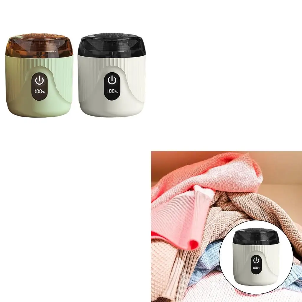J6PE Digital Display Electric Lint Shaver Portable Cordless Design Large Capacity For Garment Care