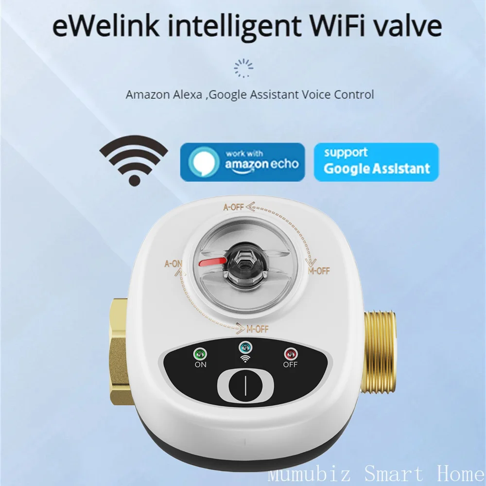 Smart WiFi Water Vavle Gas Shutoff For DN15/DN20/DN25 APP Wireless Control Timer Alarm automation linkage Valve Alexa Comparible