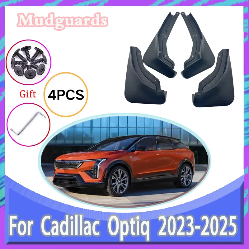 

4 шт. автомобильные брызговики для Cadillac Optiq 2023 2024 2025 брызговики брызговики колеса крылья защитные автомобильные аксессуары